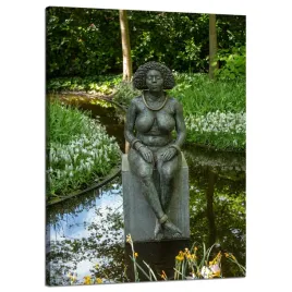 obraz-na-plotnie-architektura-rzezba-kobiet-50x70-posag-kobiety-w-naturze