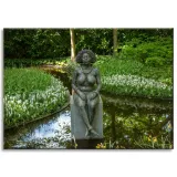 obraz-na-plotnie-architektura-rzezba-kobiet-70x50-posag-kobiety-w-naturze-stan-nowy