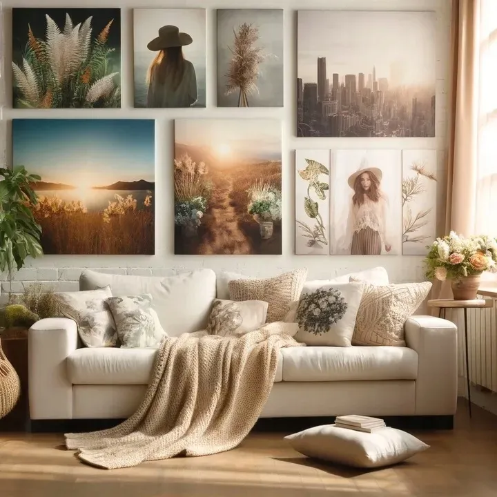 obraz-na-plotnie-architektura-rzezba-kobiet-70x50-posag-kobiety-w-naturze-stan-nowy