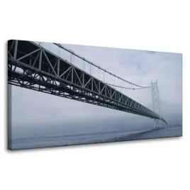 obraz-na-plotnie-architektura-most-japonia-80x40-azja-morze-we-mgle-chmury