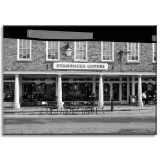 obraz-na-plotnie-architektura-starbucks-70x50-cmczarno-biale-szarosc-miasto-stan-nowy