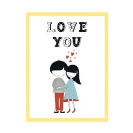 plakat-dzieciece-love-you-24x30-cm-ramka-zolta