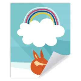plakat-dzieciece-lisek-tecza-24x30-cm