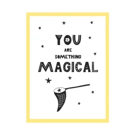 plakat-dzieciece-you-are-something-magical-24x30-cm-ramka-zolta