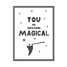 plakat-dzieciece-you-are-something-magical-24x30cm-ramka-kamienna-szarosc