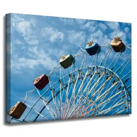 obraz-na-plotnie-architektura-park-rozrywki-40x30-kolo-mlynskie-wagoniki