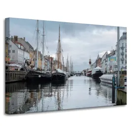 obraz-na-plotnie-architektura-kopenhaga-90x60-cm-dania-europa-stolica-rzeka
