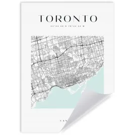 plakat-mapa-miasta-toronto-kanada-kwadrat-21x297-cm