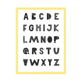 plakat-dzieciece-alfabet-ramka-zolta-24x30-cm