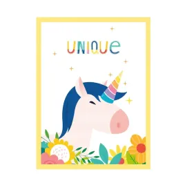 plakat-dzieciece-jednorozec-24x30-cm-ramka-zolta