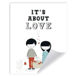 plakat-dzieciece-napis-it-s-about-love-40x50-cm