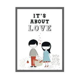 plakat-dzieciece-napis-it-s-about-love-24x30-cm-ramka-kamienna-szarosc