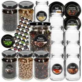 24x-pojemniki-na-przyprawy-sloiki-na-przetwory-dzem-190ml-120x-naklejki