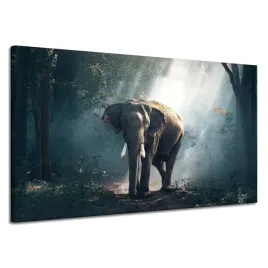 obraz-na-plotnie-zwierzeta-slon-120x70-cm-las-slon-afrykanski-w-cieniu