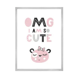 plakat-dzieciece-omg-i-am-so-cute-24x30-cm-ramka-srebrna
