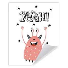 plakat-dzieciece-mlodziezowe-stylowe-yeah-40x50-cm