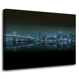 obraz-na-plotnie-architektura-san-francisko-70x50-kalifornia-usa-miasto-noc