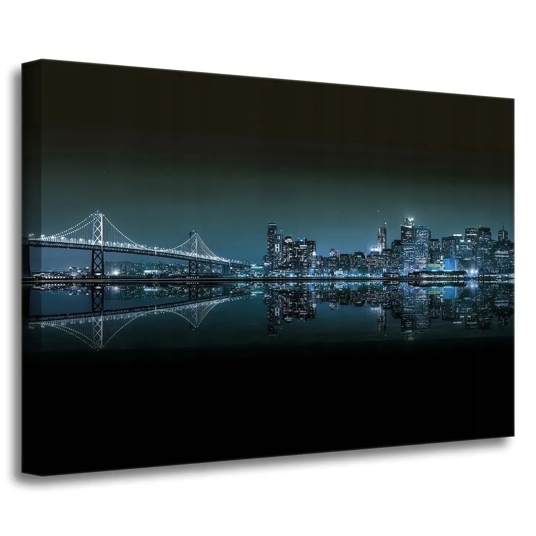 obraz-na-plotnie-architektura-san-francisko-70x50-kalifornia-usa-miasto-noc-stan-nowy