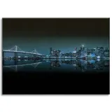 obraz-na-plotnie-architektura-san-francisko-70x50-kalifornia-usa-miasto-noc-stan-nowy