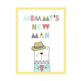 plakat-dzieciece-mommy-s-new-man-40x50-cm-ramka-zolta