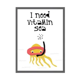 plakat-dzieciece-i-need-vitamin-sea-24x30-cm-ramka-kamienna-szarosc