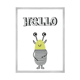 plakat-idealny-dla-dziecka-hello-potworki-24x30-cm-ramka-srebrna