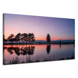 obraz-na-plotnie-zachod-slonca-nad-woda-120x70-cm-refleksyjny-nastroj-widok
