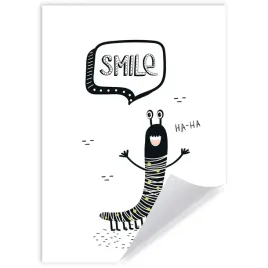 plakat-dzieciece-mlodziezowe-grafika-smile-21x297-cm