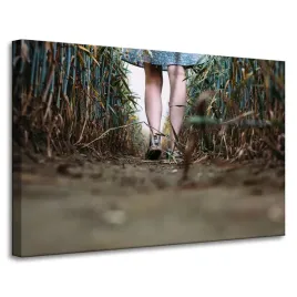 obraz-na-plotnie-natura-spacer-w-polu-90x60-cm-droga-widaca-w-przyszlosc
