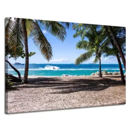 obraz-na-plotnie-natura-ocean-i-palmy-120x80-cm-plaza-wakacje-surfer-fale