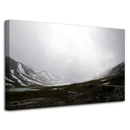 obraz-na-plotnie-natura-dolina-gory-80x50-cm-snieg-zima-mgla-jeziora-slonce