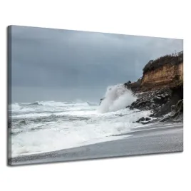 obraz-na-plotnie-fala-uderzajaca-o-klif-120x80-cm-klify-morze-ocean-plaza