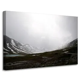 obraz-na-plotnie-natura-dolina-gory-90x60-cm-snieg-zima-mgla-jeziora-slonce