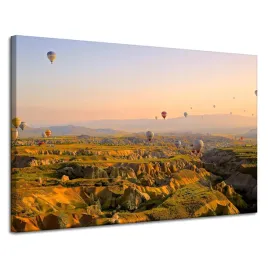 obraz-na-plotnie-natura-lot-balonem-turcja-120x80-slonce-horyzont-balony
