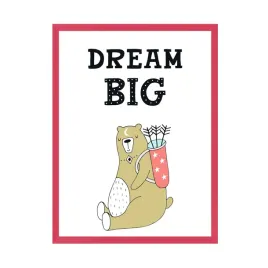 plakat-dzieciece-napis-dream-big-24x30-cm-ramka-amarant