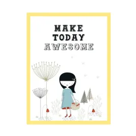 plakat-dzieciece-make-today-awesome-24x30-cm-ramka-zolta
