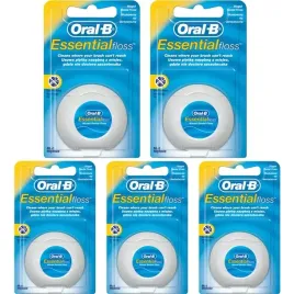 5x-nic-dentystyczna-woskowana-waxed-oral-b-essential-floss-50m