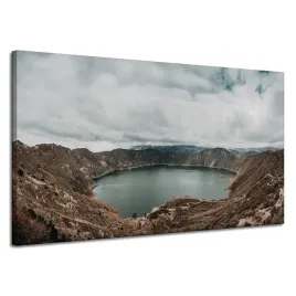 obraz-na-plotnie-natura-jezioro-w-gorach-120x70-cm-kwaterowe-ekwador-wulkan