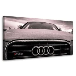 obraz-na-plotnie-mlodziezowe-samochod-audi-80x40-krople-deszczu-na-masce