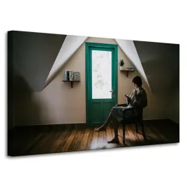 obraz-na-plotnie-ludzie-kobieta-chillout-100x60-cm-codziennosc-odpoczynek