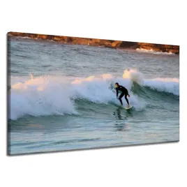 obraz-na-plotnie-ludzie-surfer-na-fali-120x70-cm-morze-skaly-wakacje-klify