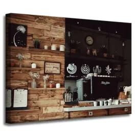 obraz-na-plotnie-drewniana-retro-kuchnia-40x30-cm-kawiarnia-ekspres-do-kawy