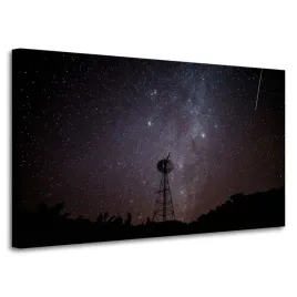 obraz-na-plotnie-kosmos-spadajaca-gwiazda-100x60cm-niebo-noca-galaktyka
