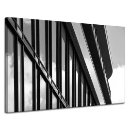 obraz-na-plotnie-czarno-biale-budownictwo-120x80-architektura-okna-szary