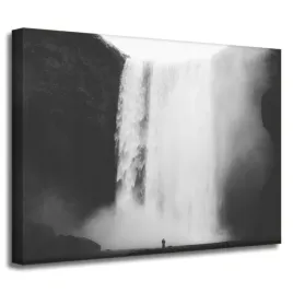 obraz-na-plotnie-czarno-biale-wodospad-40x30-cm-refleksja-wielkosc-wody