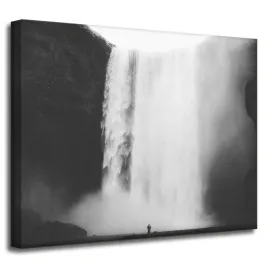 obraz-na-plotnie-czarno-biale-wodospad-50x40-cm-refleksja-wielkosc-wody