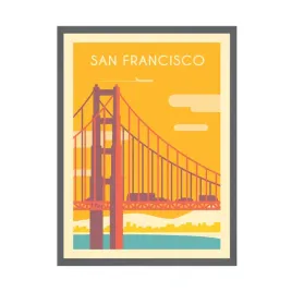 plakat-panstwa-san-francisco-stany-zjednoczone-24x30-cm-ramka-szara
