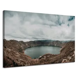obraz-na-plotnie-natura-jezioro-w-gorach-120x80-cm-kwaterowe-ekwador-wulkan