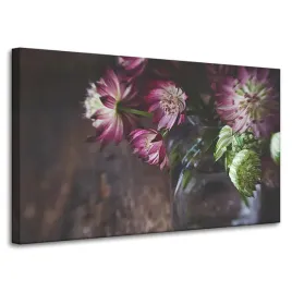 obraz-na-plotnie-botanika-kwiaty-w-wazonie-100x60-bukiet-kwiatow-flora