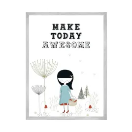 plakat-dzieciece-make-today-awesome-24x30-cm-ramka-srebrna